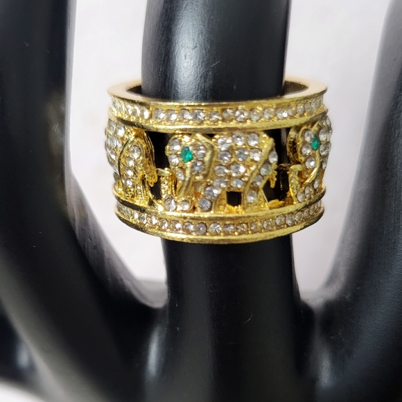 Rings Jewelry - Dubai Gold Finish Elephant Ring Size 7 yeah